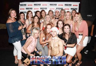 Magic Men Party with topless waiter