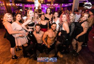 Magic Men hens party with topless waiters