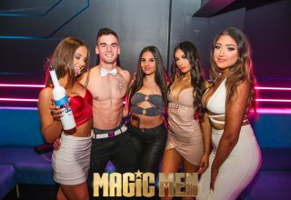 Magic Men Hens with Topless Waiter