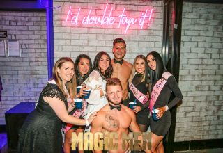 Magic Men Hens Party with topless Waiter