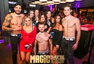 Magic Men Melbourne Hens Party with topless waiters