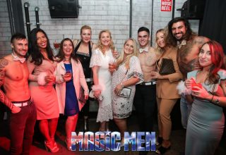 Magic Men hens Party with topless waiter