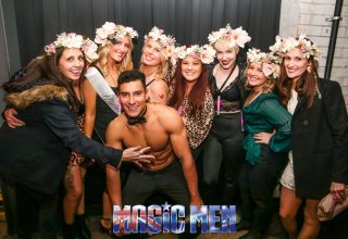 Magic Men Hens Party with topless waiter