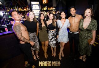 Magic Men Brisbane Hens with topless waiter