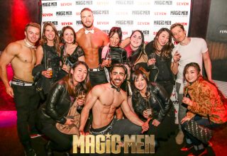 Magic Men Hens with Topless Waiter